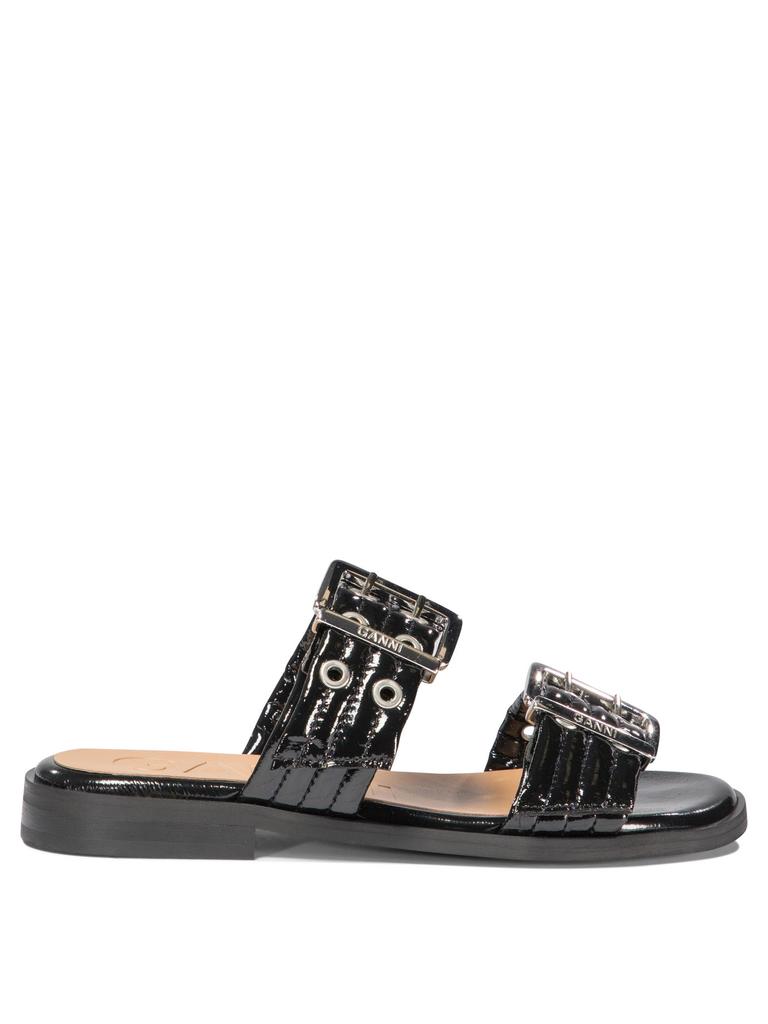 Ganni "BUCKLE TWO-STRAP" SANDALS