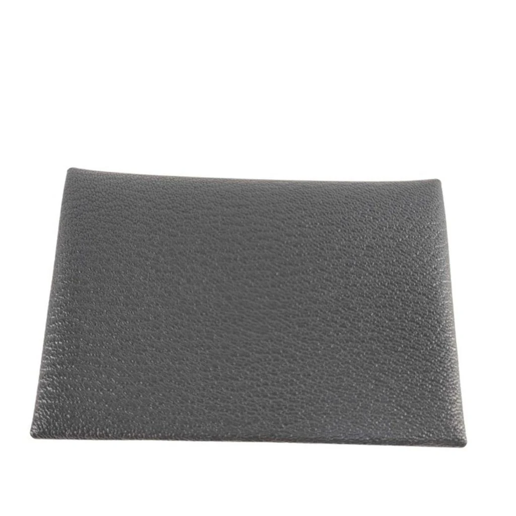 Hermes Ardoise blue Hydra Chevre Leather Card Case (Pre-Owned)