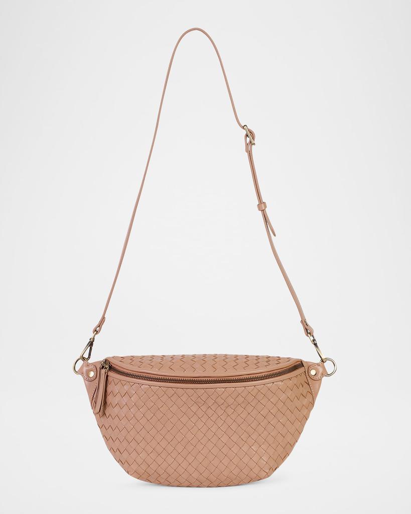 Rafe Alex Sling Woven Leather Shoulder Bag