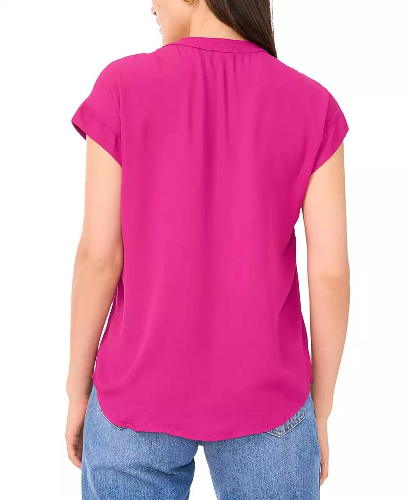 Vince Camuto Women's V-Neck Short-Sleeve Pullover Top 3