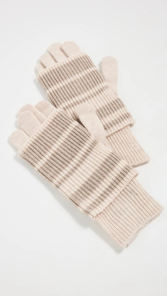 Rag 
Bone Blake Stripe Layered Gloves 3
