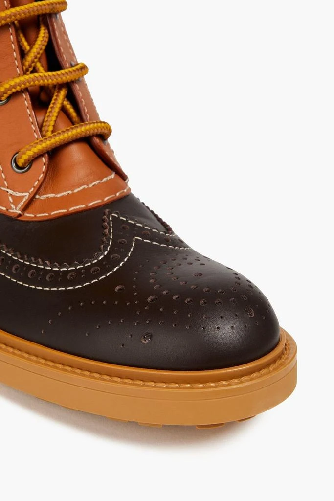 Chloé Franne two-tone leather ankle boots 4