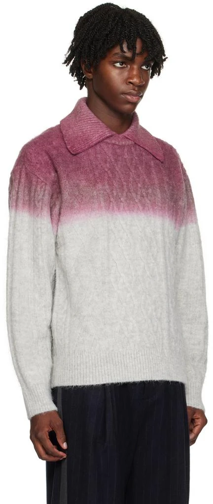 ADER error Pink & Gray Gradient Polo 2