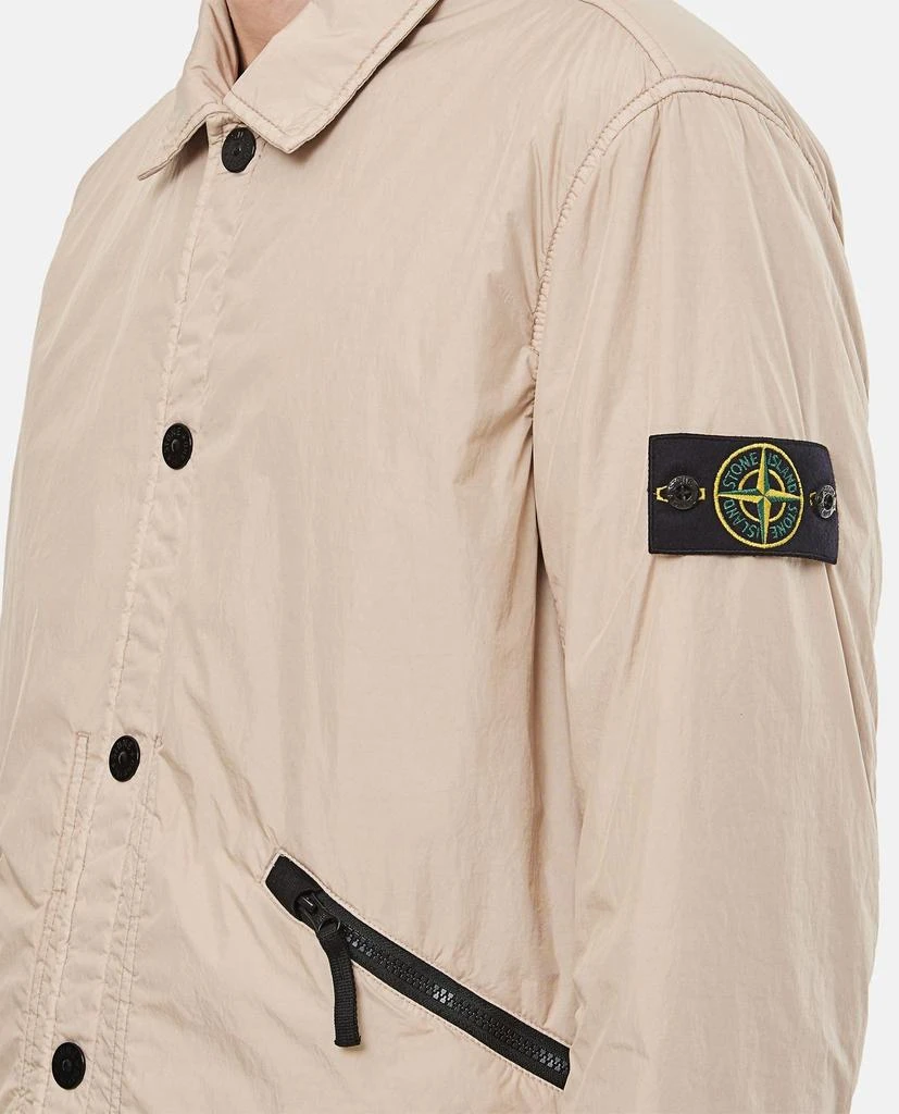 Stone Island Stone Island Logo Patch Button-Up Overshirt Jacket 3