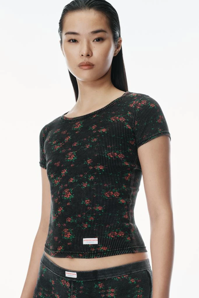 Alexander Wang Floral-Print Scoop Neck Tee 3