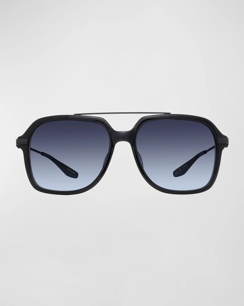 Barton Perreira Men's D.Ellis Acetate and Titanium Square Sunglasses 3