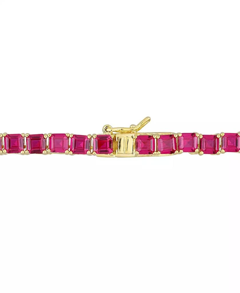 Macy
s Lab-Grown Ruby 18" Tennis Necklace (48-1/2 ct. t.w.) in Gold-Plated Sterling Silver 4