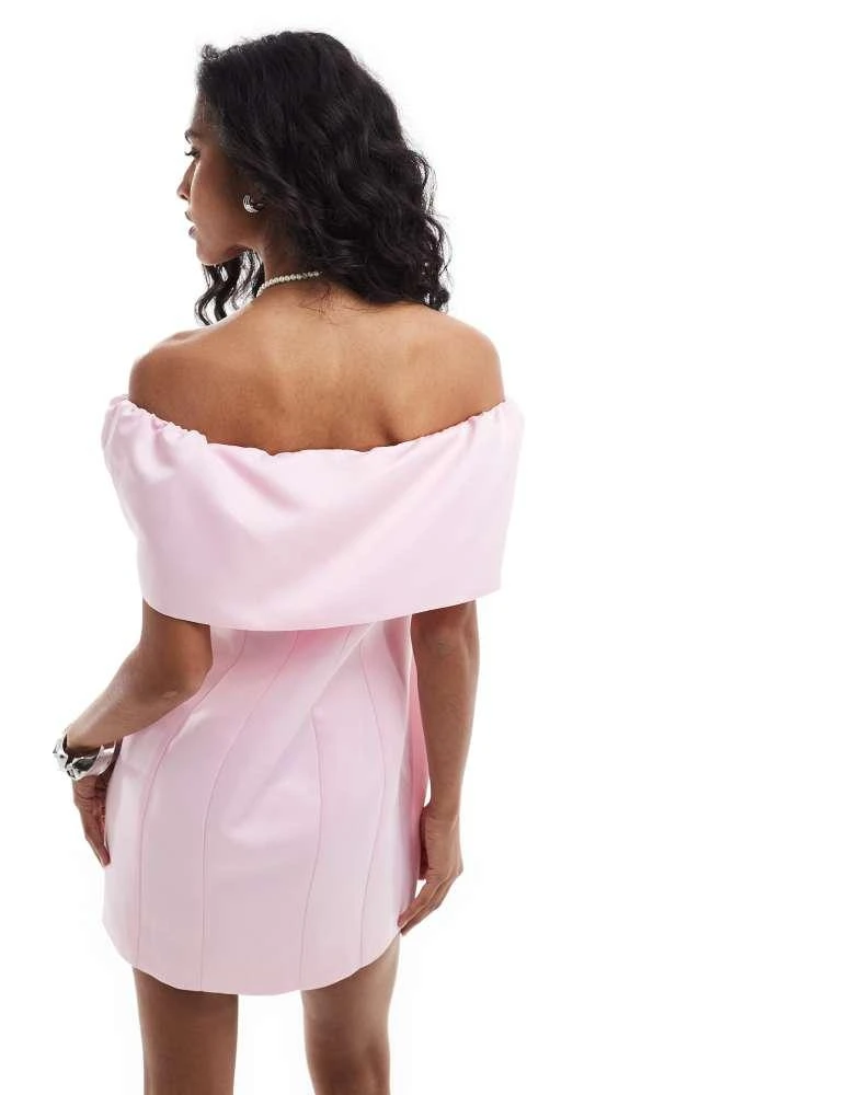Shop The Frolic exclusive heavy satin bow bandeau diamante detail bodycon  mini dress in baby pink on Sale at BeyondStyle  Get 75% Off The Frolic  exclusive heavy satin bow bandeau diamante