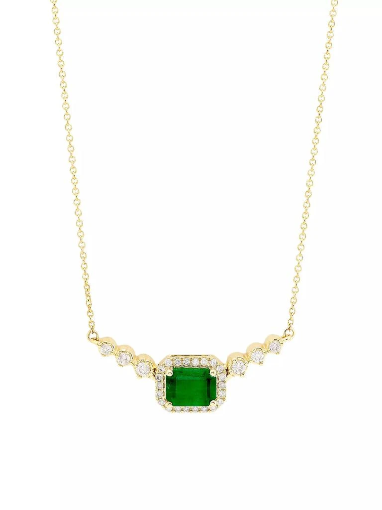 Saks Fifth Avenue Collection 14K Yellow Gold, Emerald
0.25 TCW Diamond Necklace