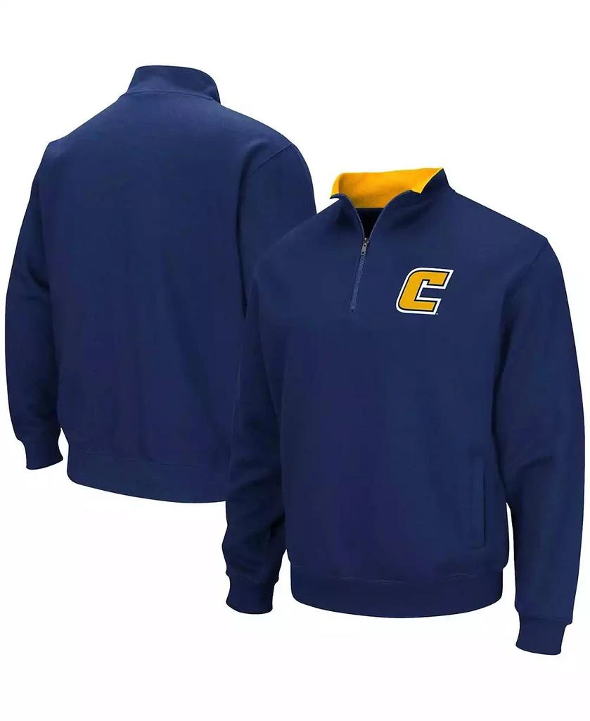 Colosseum Men's Navy Tennessee Chattanooga Mocs Tortugas Quarter-Zip Sweatshirt 1