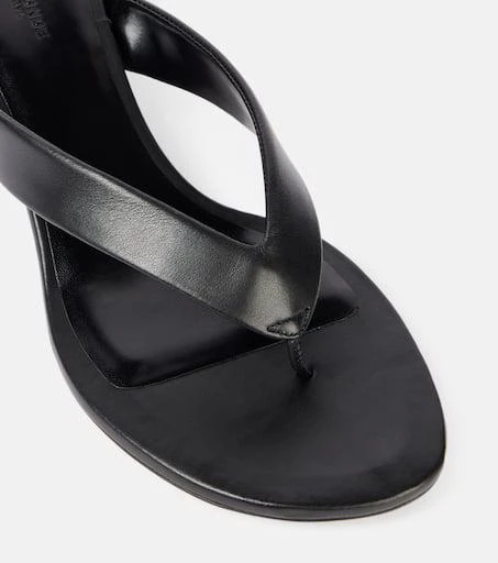 Le Monde beryl Leather wedge sandals 5