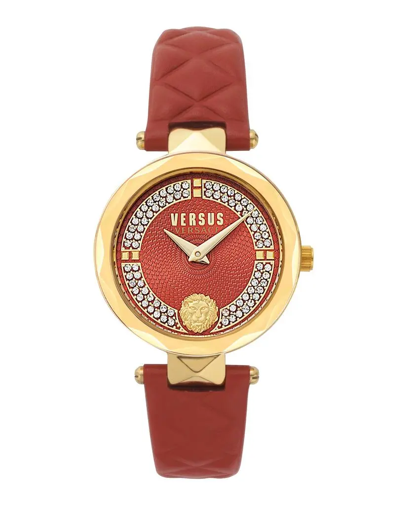 Versus Versace Covent Garden Petite Leather Watch