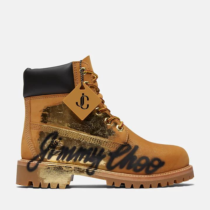 Timberland Jimmy Choo x Timberland® Spray-Painted Boot for Women in Yellow