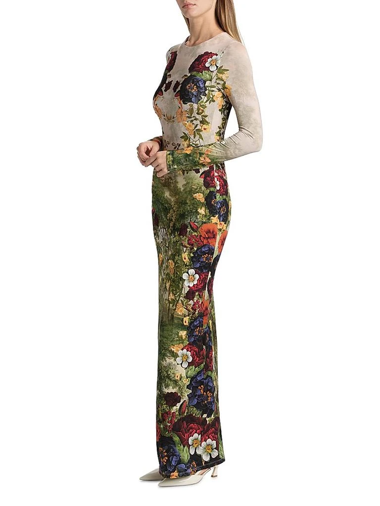 Alice + Olivia Delora Long-Sleeve Maxi Dress 4