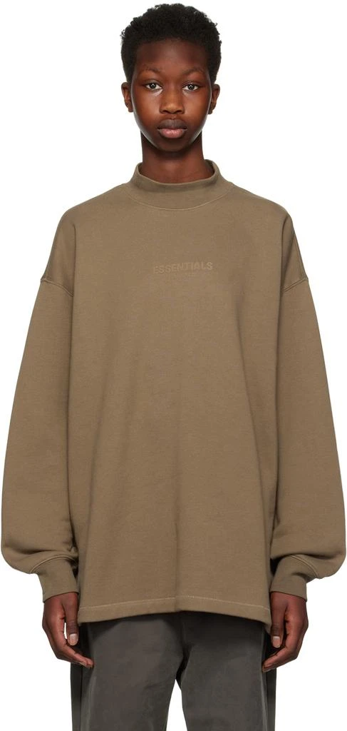 Fear of God ESSENTIALS Brown Relaxed Sweatshirt 1