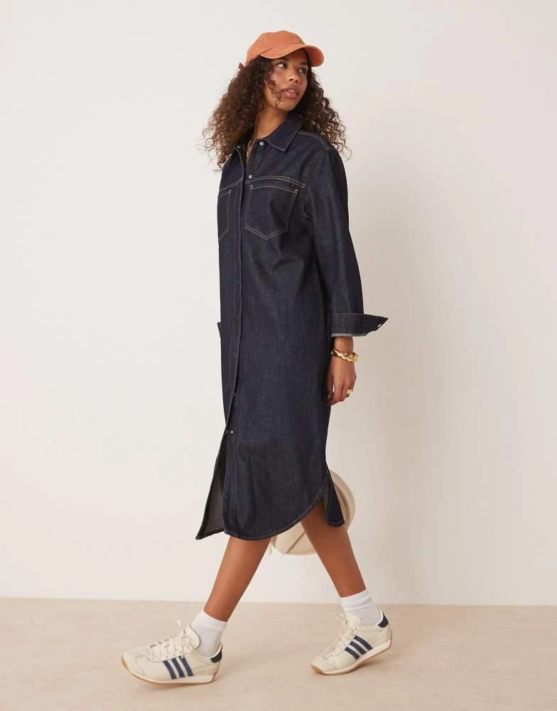 Shop ASOS DESIGN midi shirt dress in rinse on Sale at BeyondStyle  Get 10%  Off ASOS DESIGN midi shirt dress in rinse with Limited-Time Flash Deals,  Exclusive Discounts, and Special Offers.