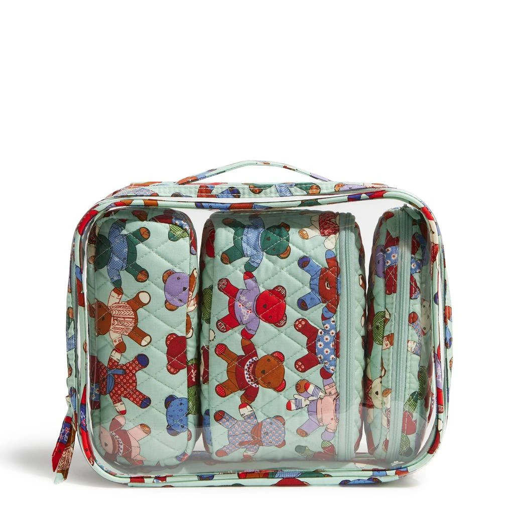 Vera Bradley Outlet Clear 4-Piece Cosmetic Set 1