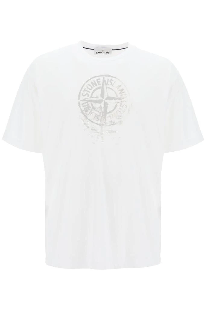 Stone Island t-shirt with reflective print 1