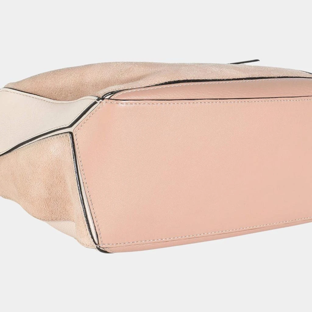 Loewe Loewe Pink Suede Calfskin Small Puzzle Bag 5