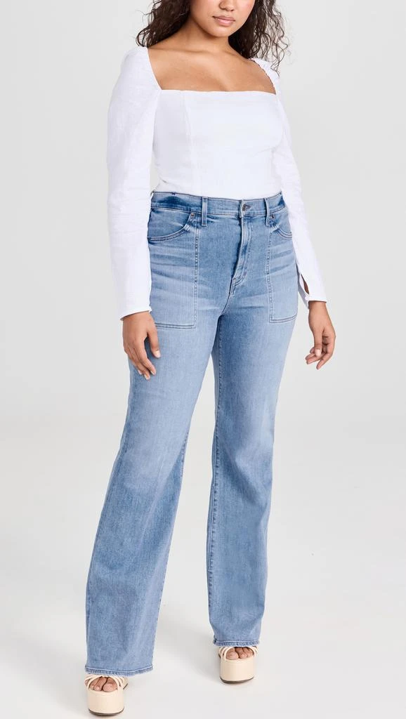 VERONICA BEARD Crosbie Wide Leg Jeans 6