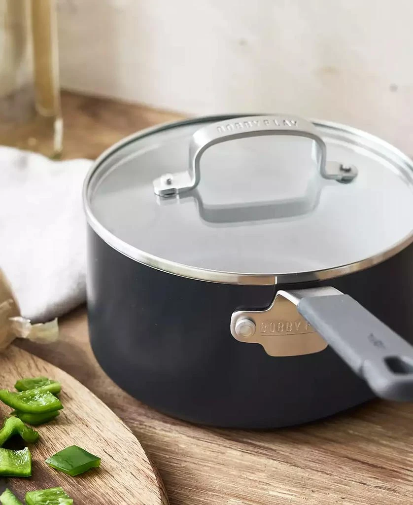 Greenpan X Bobby Flay Professional Grade Ceramic Nonstick 2.53-Quart Saucepan with Lid 5