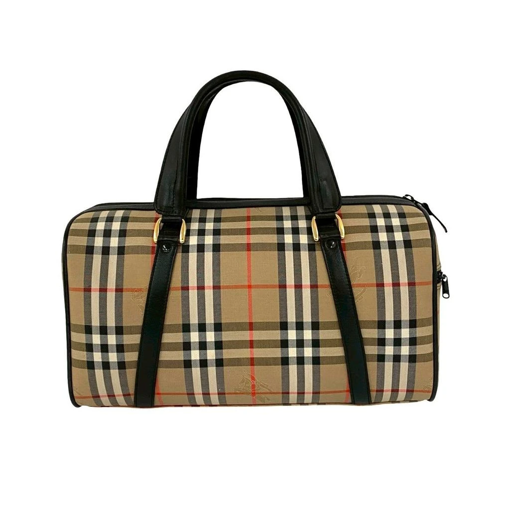 Burberry s Canvas Leather Boston Bag 4