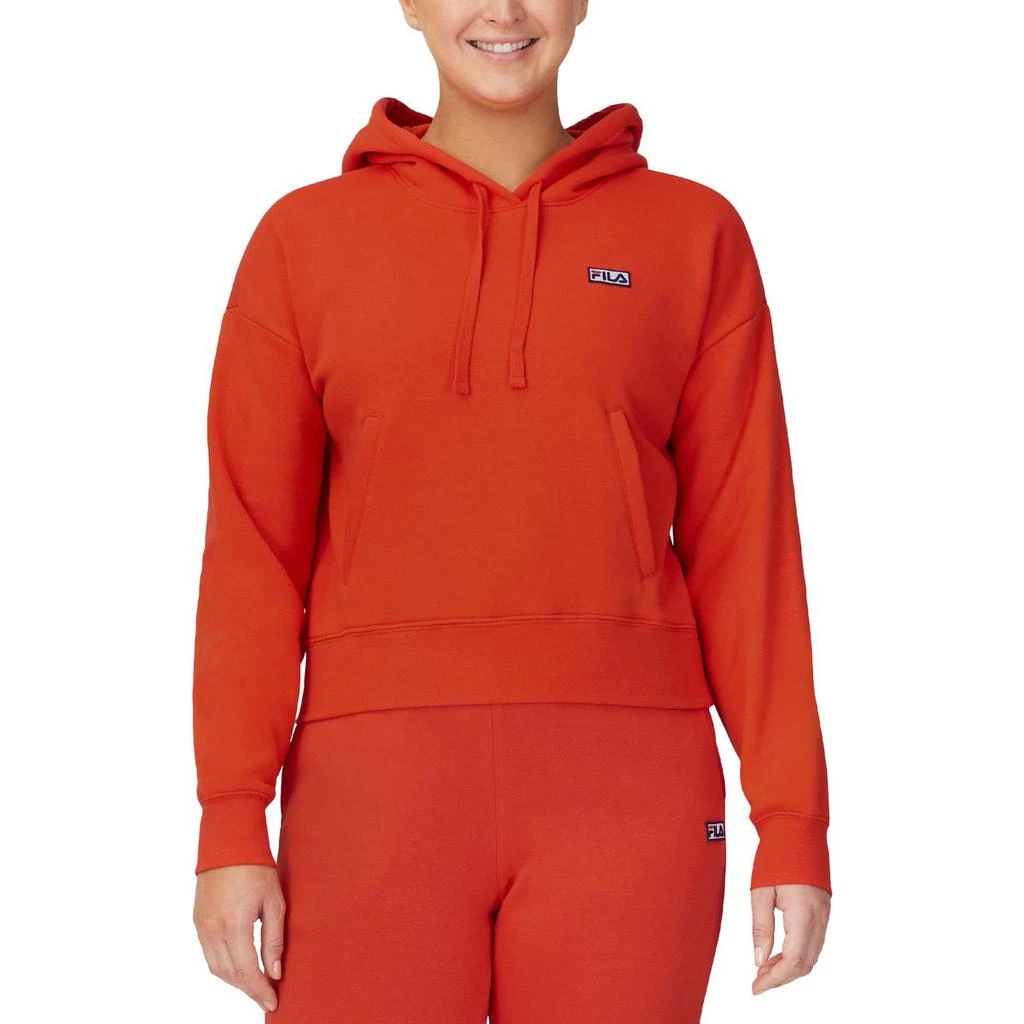 Fila Fila Marina Women's Cropped Fleece Drawstring Pullover Hoodie 3