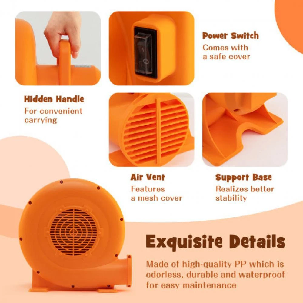 Hivvago 680W Air Blower (1.0HP) for Inflatables with 25 feet Wire and GFCI Plug 5