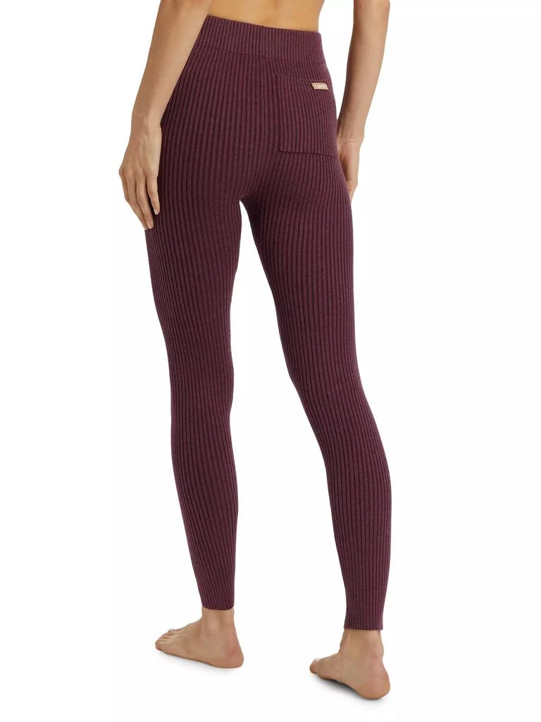 Lunya Cozy Cotton & Silk-Blend Rib-Knit Leggings 5