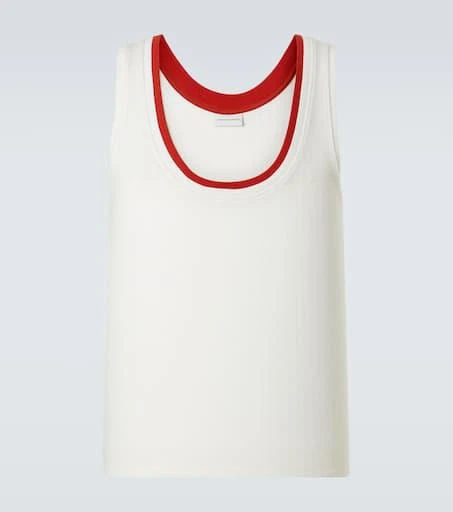 Dries Van Noten Pointelle cotton tank top