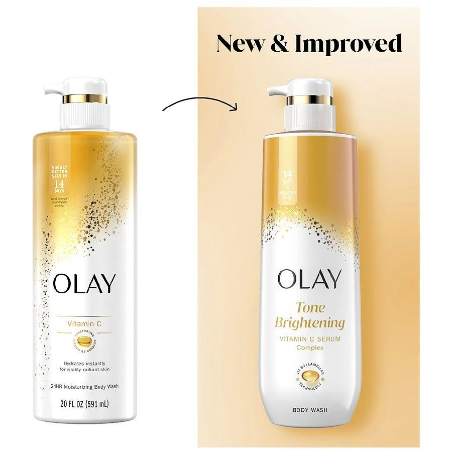 Olay Tone Brightening Body Wash Vitamin C Serum Complex Vitamin C and BHA Serum Complex 2