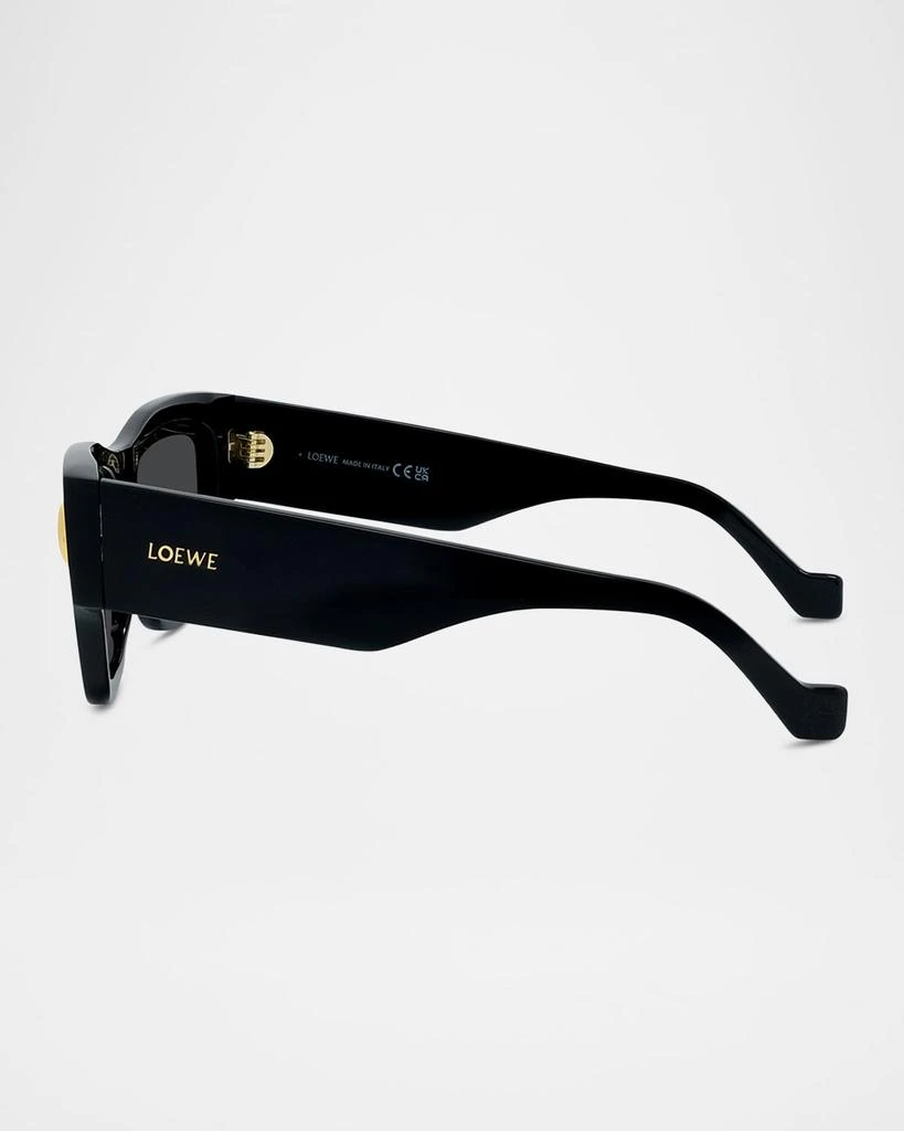 Loewe Men's Signature Acetate Rectangle Sunglasses 4