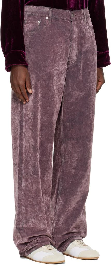Dries Van Noten Purple Loose Fit Jeans 2