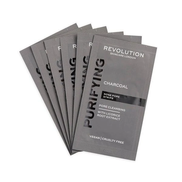 Revolution Skincare Revolution Skincare Pore Cleansing Charcoal Nose Strips 6g 1