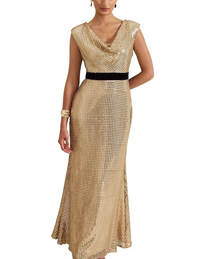 Phase Eight Jamae Gold Maxi Dress new arrivals