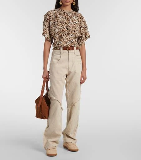 Isabel Marant Beth shearling-trimmed leather sneakers 3