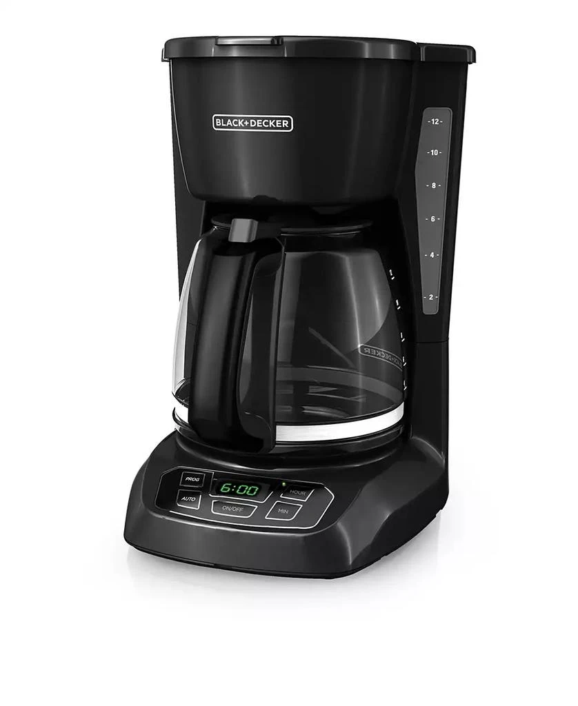 Black
Decker 12-Cup Programmable Glass Carafe Coffeemaker