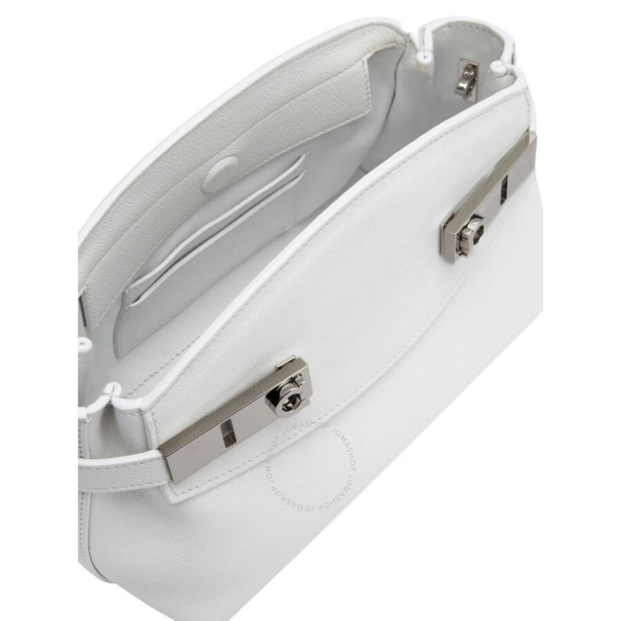 Salvatore Ferragamo Desconstructed Hug Soft Crossbody Bag (XS) in White 3