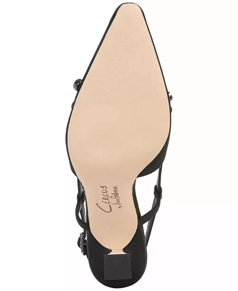Circus NY by Sam Edelman Women's Monica Pointed-Toe Slingback Bow Pumps 5
