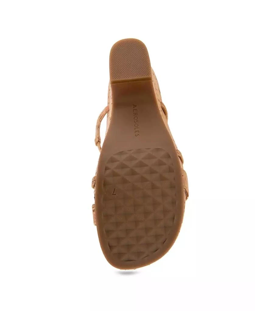 Aerosoles Women's Miles Round Toe Wedge Sandals 5