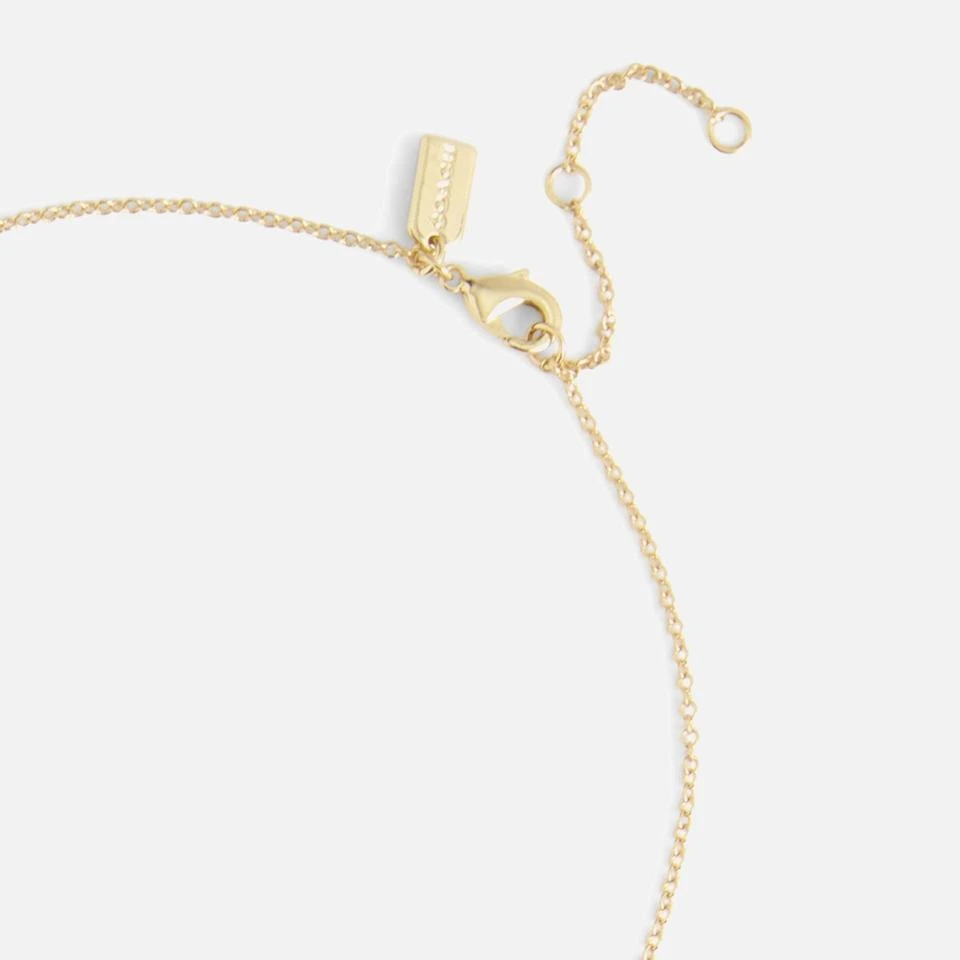 Coach Coach Pearl Orb Short Gold-Tone Pendant Necklace 3