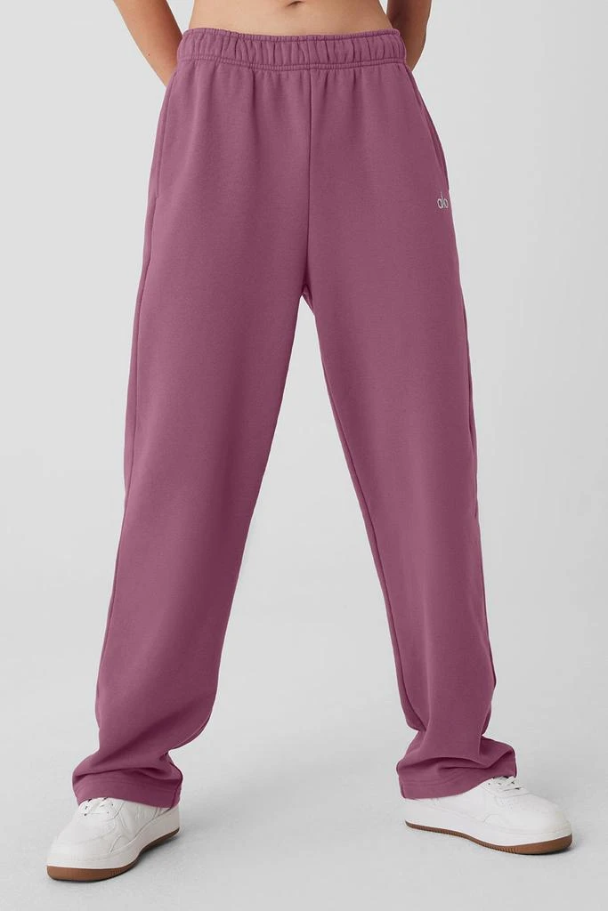 Alo Accolade Straight Leg Sweatpant - Soft Mulberry 1