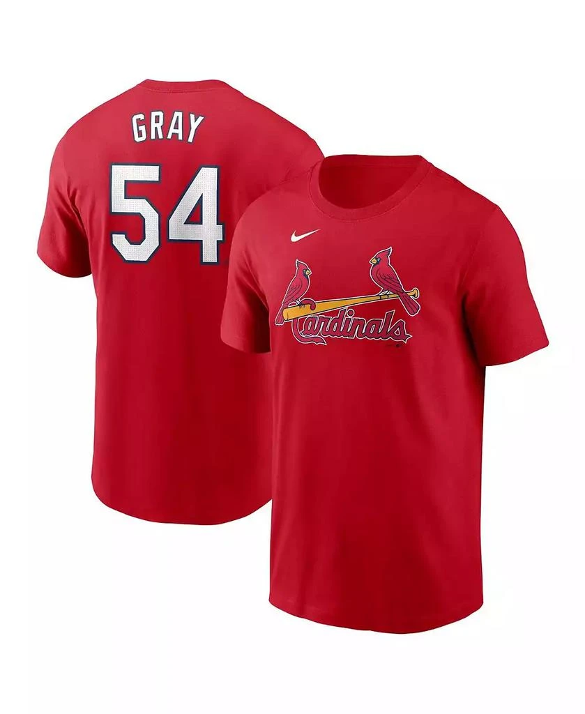 NIKE Men's Sonny Gray Red St. Louis Cardinals Fuse Name Number T-Shirt 1