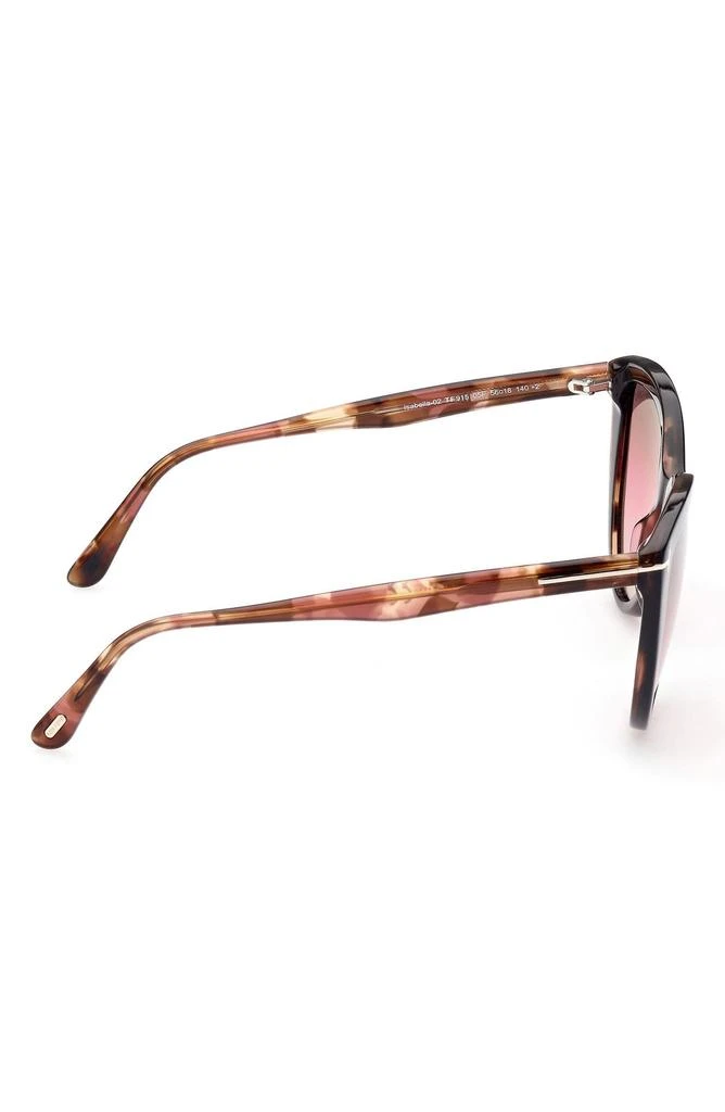 Tom Ford Isabella-02 56mm Gradient Cat Eye Sunglasses 6