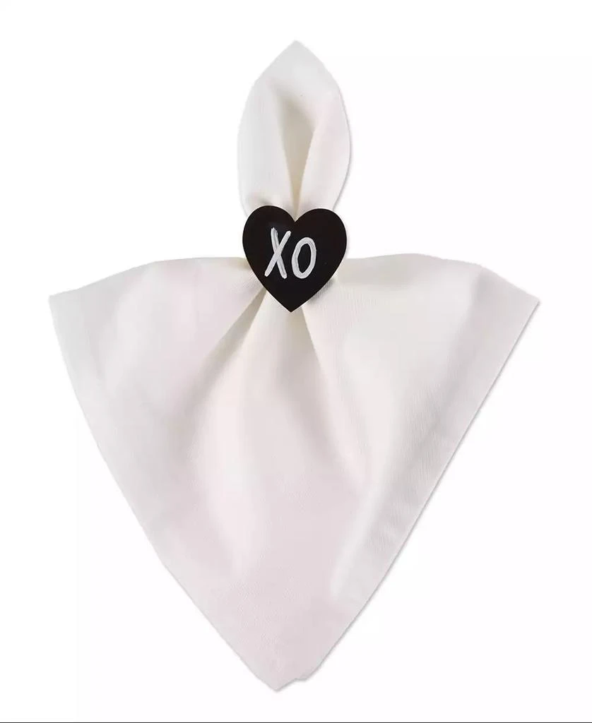 Design Imports Heart Chalkboard Napkin Ring, Set of 6 3