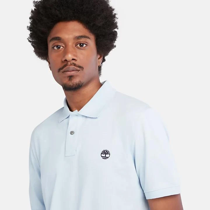 Timberland Millers River Pique Polo Shirt for Men in Light Blue 4