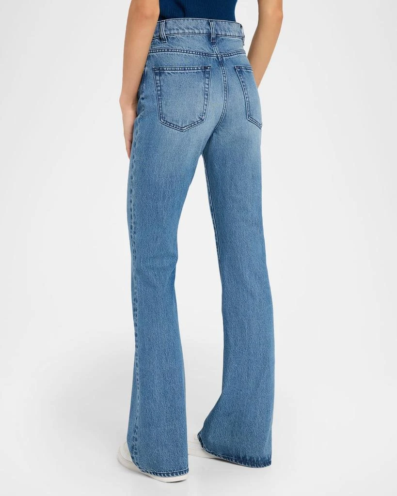 Gabriela Hearst Willa High-Rise Bootcut-Leg Jeans 3