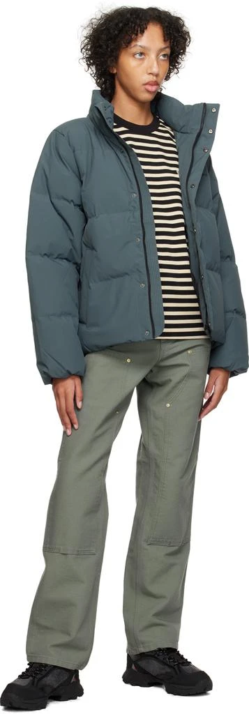 Carhartt WIP Blue Double Knee Jeans 4