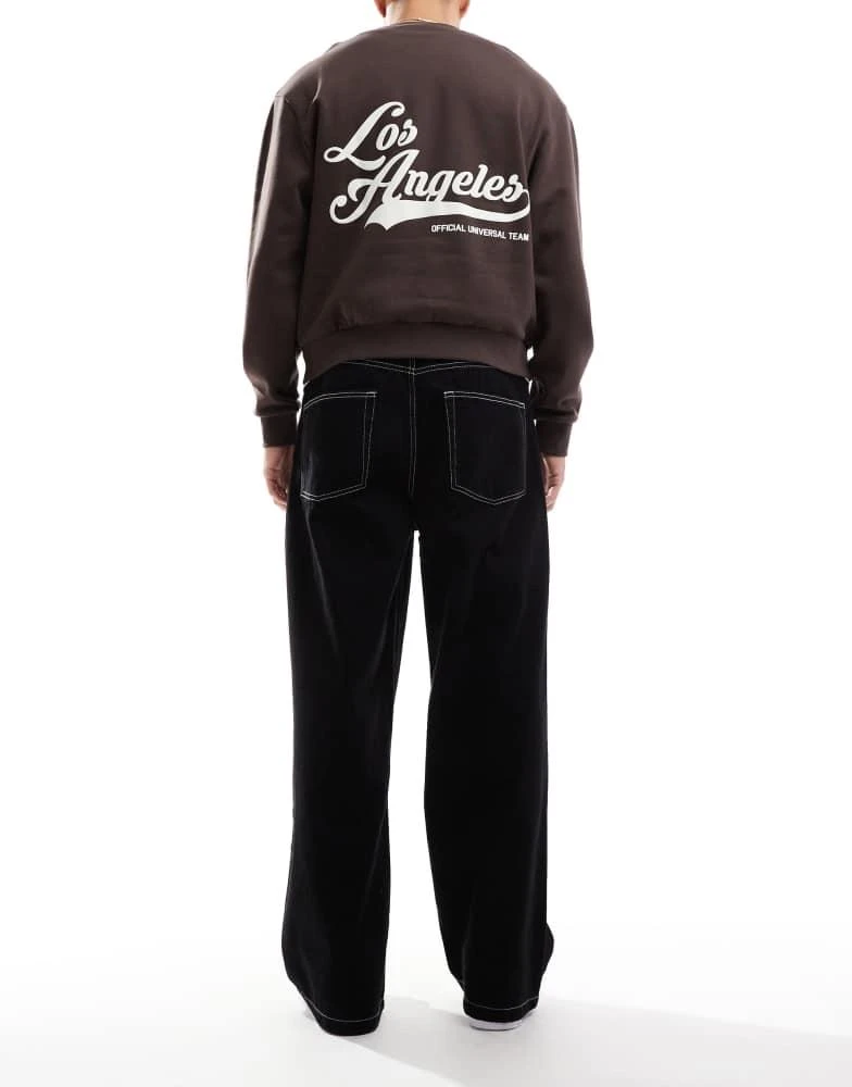 ASOS ASOS DESIGN super baggy jeans in black 2