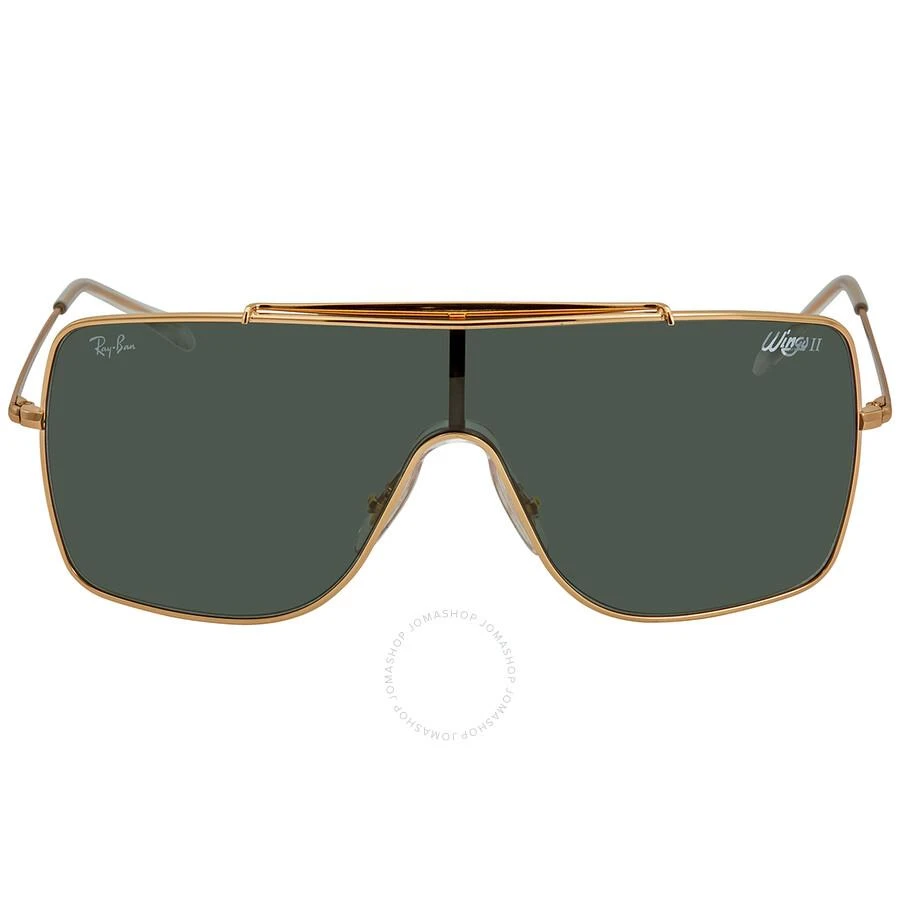 Ray-Ban Wings II Green Classic Square Unisex Sunglasses RB3697 90507 135 1